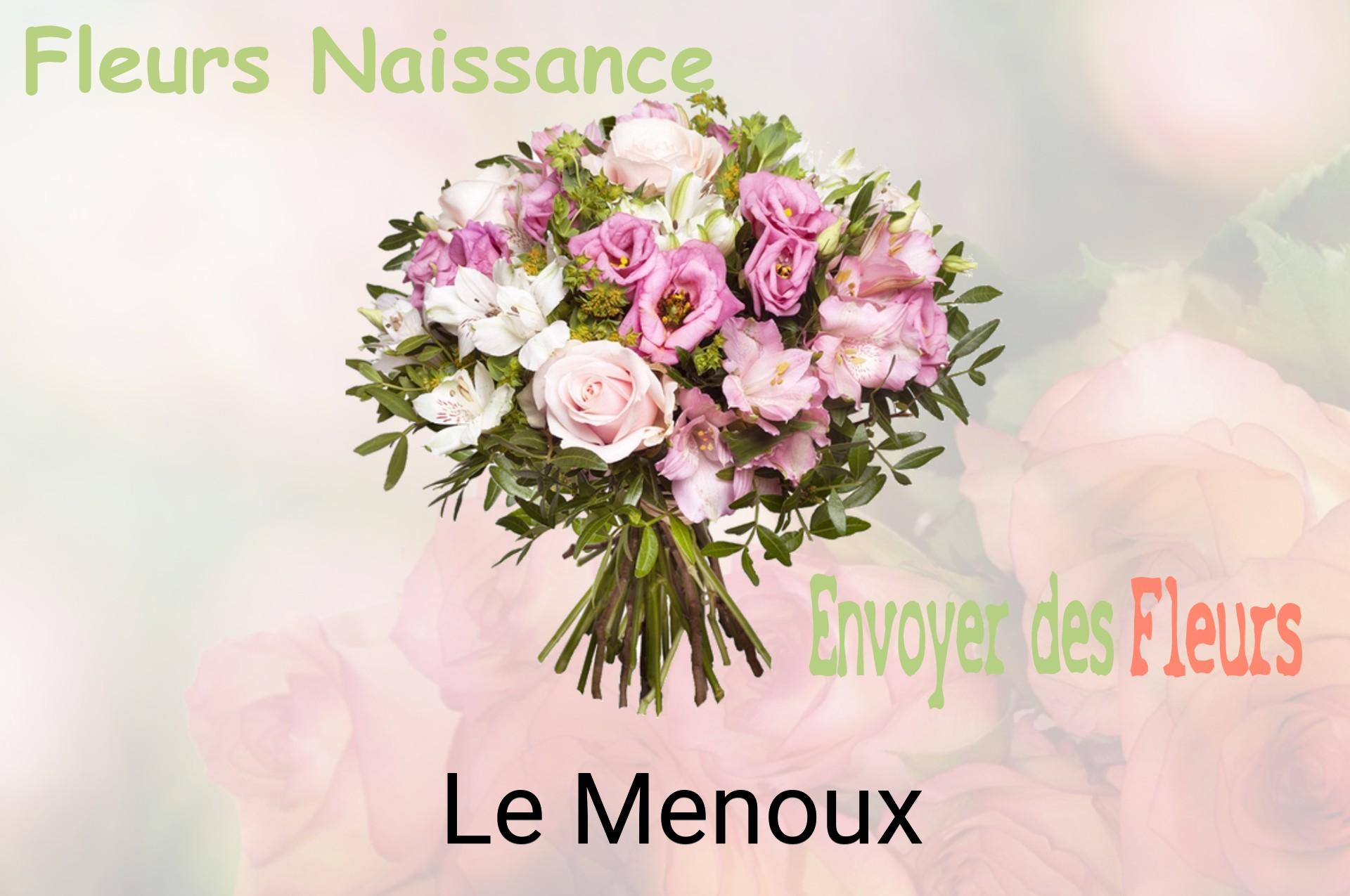 Bouquet de fleurs de naissance livré à Le Menoux